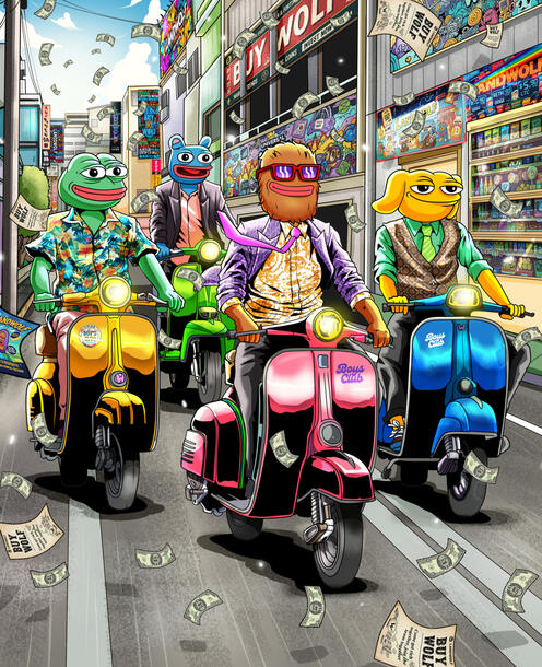 Meme Cyptro market Art commission